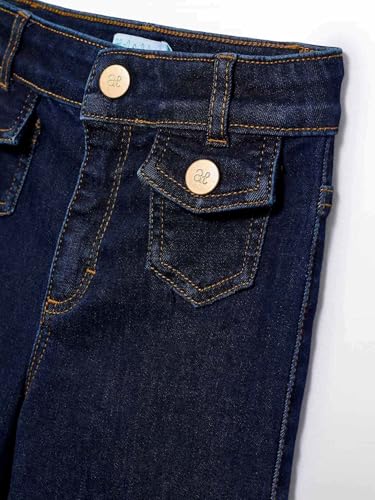 Abel & Lula Palazzo Denim Pants for Girls Dark3