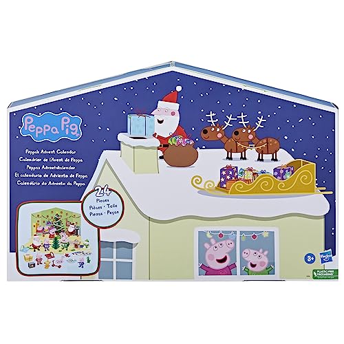 Peppa Pig F62865S0 Advent Calendar With 24 Surprise Toys And Stickers Including 5 Peppa Pig Figures thumb #1
