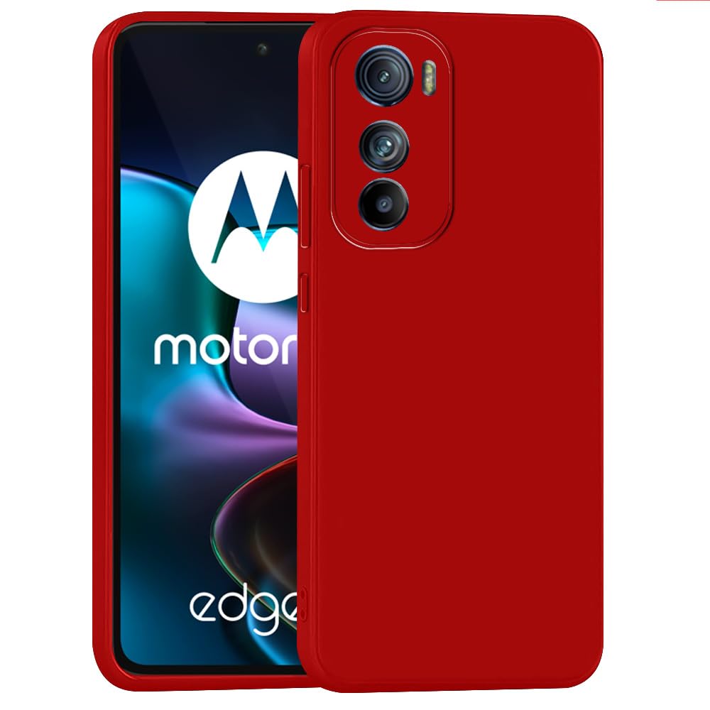 amazon basics Mobile Cover for Motorola Edge 30 5G | Full Camera Protection | Premium Liquid Silicon Case | Flexible Bumper Case for Motorola Edge 30 5G (Red) (B0D5WH9K9W) Amazon Price History, Amazon Price Tracker