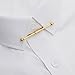 Tie Collar Bar Pin Set for Men - 6 Pieces of Gold and Silver Two Tone