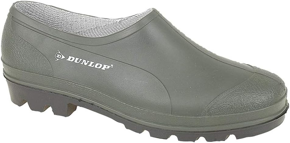 UNISEX Green Slip On gardening shoes Clogs Low Cut Wellies Uk10