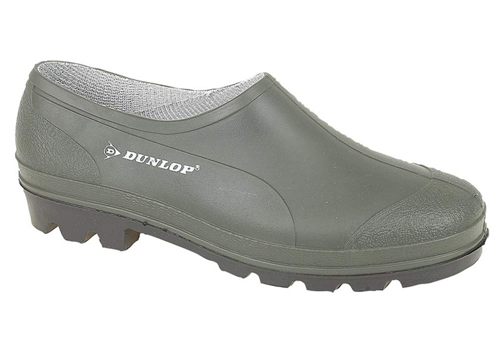 Dunlop UNISEX Green Slip On gardening shoes Clogs Low Cut Wellies Uk10