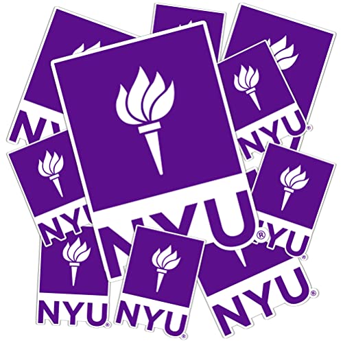 Calcomanía de vinilo Universidad de Nueva York NCAA para coche portátil botella