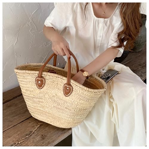 Sac de plage en rotin SCHIK grand volume tressé robuste - 2