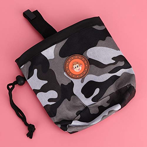 Bolsa portátil para lanche para cães, bolsa para petisco, bolsa para petisco de cachorro, 16 x 16 cm