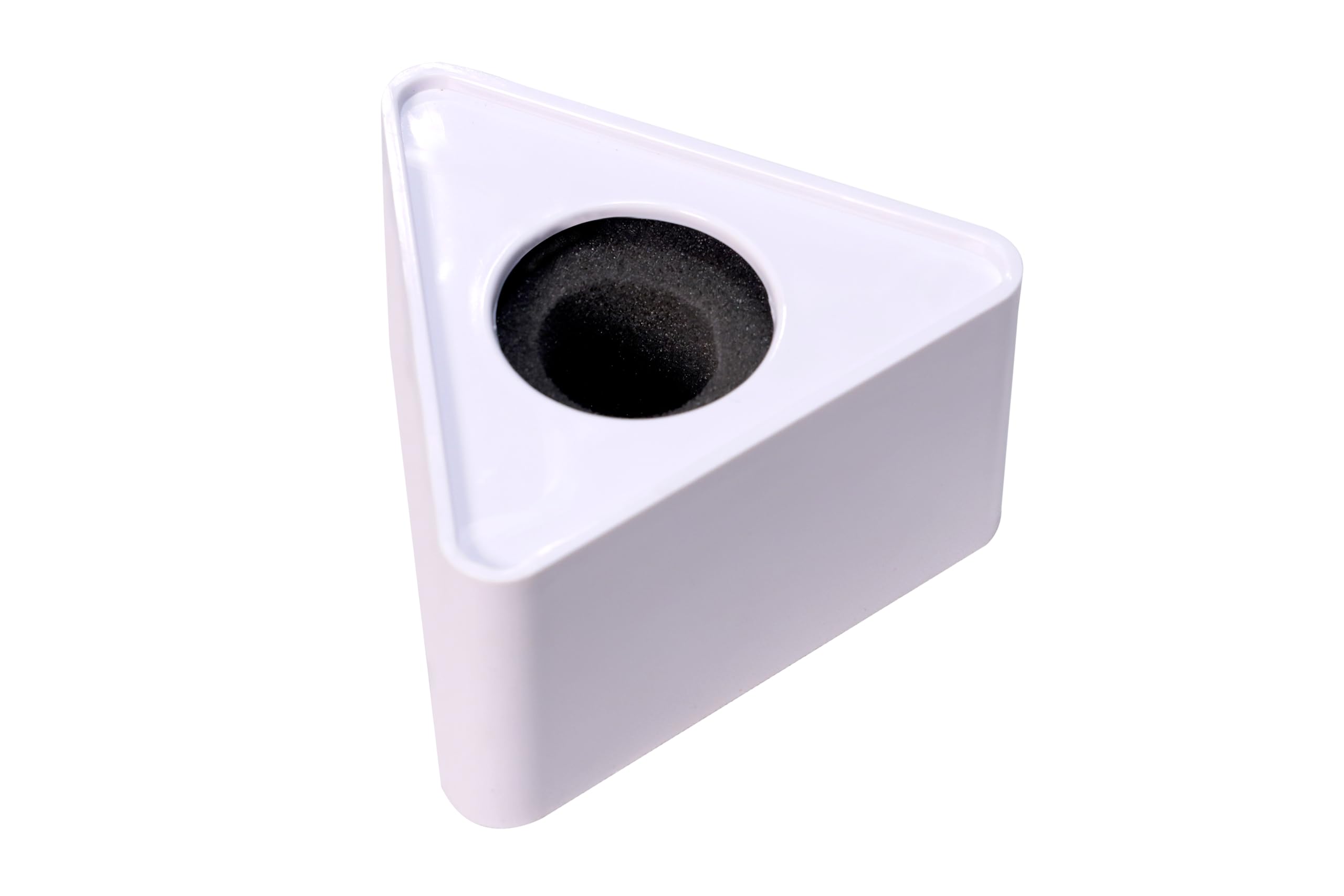 news mic id mic flag abs injection molding triangular microphone station logo (white)