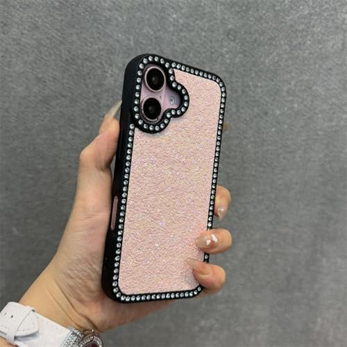 Coque rose paillettes iPhone 13 Pro cadeau brillant de luxe