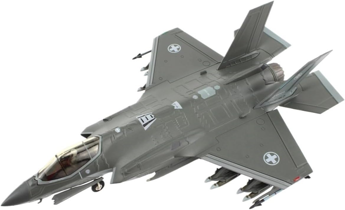 Miniature Scale 1：72 for F-35A HA4438 Fighter Model Swiss Painting 2023 Finished Product Collection Flying Toy Game Kits