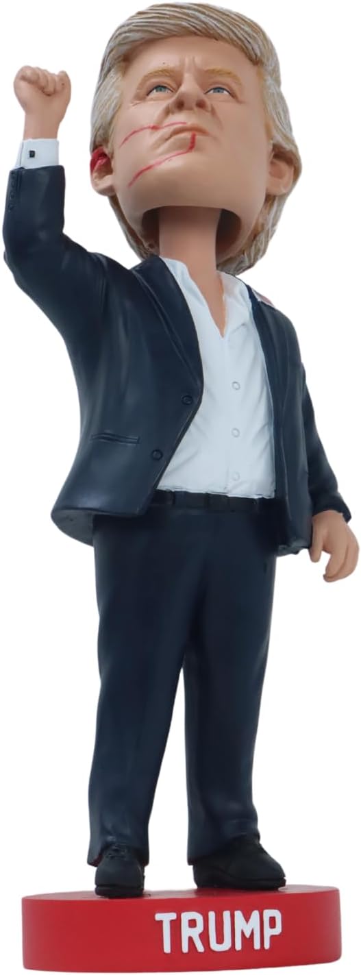 Diamond In The Rough Trump Bobblehead - 8 Inch Trump Keep Fighting Fist Pump Bobblehead Merchandise | Trump Bobble Head 2024 | Funny Trump Gifts for Trump Fans | Trump Fight Figure | Trump Merch 2024