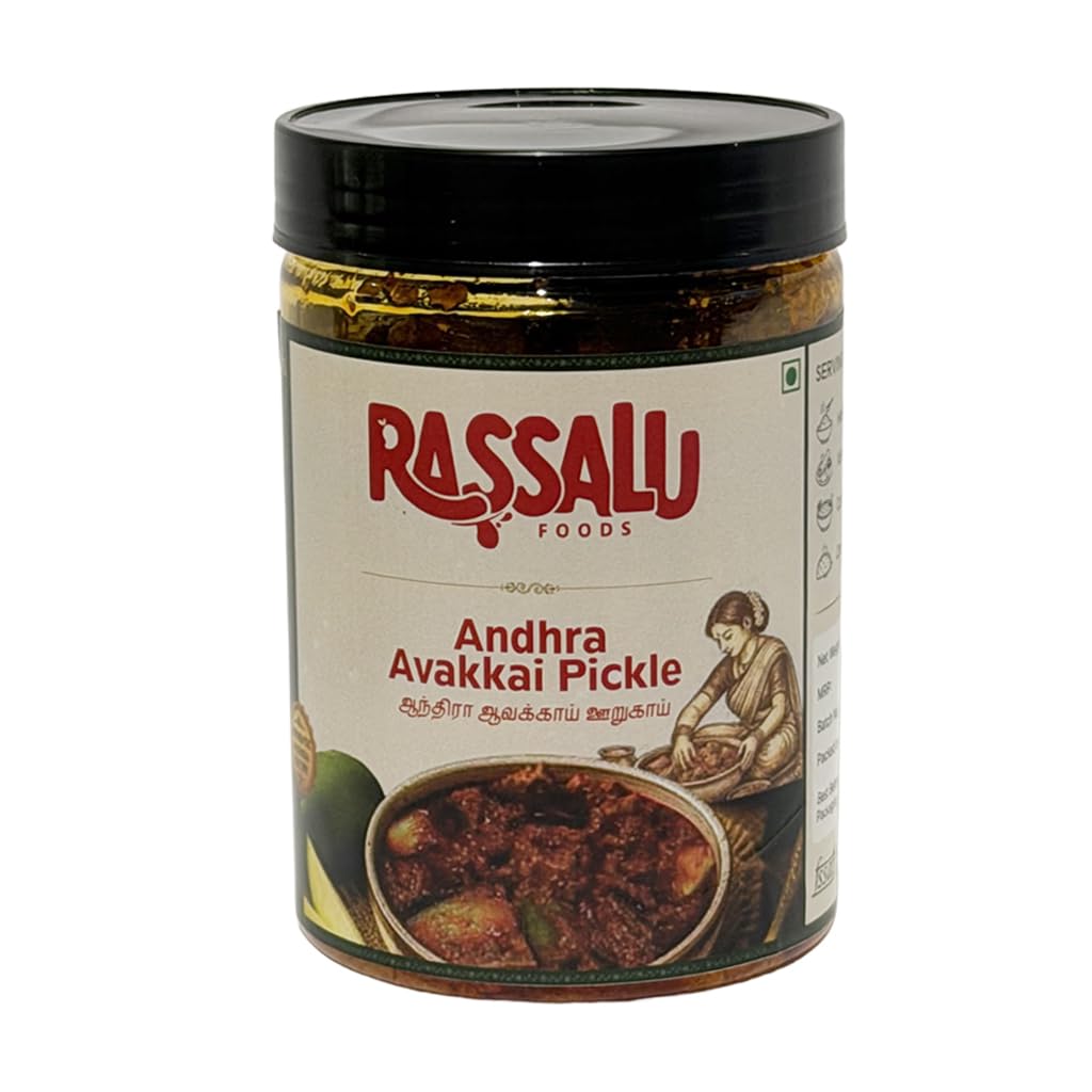 Rassalu foods Avakkai Pickle Thokku 400g | Traditional South Indian Mango Pickle Spread | Spicy & Tangy Homemade-Style Condiment-image-22