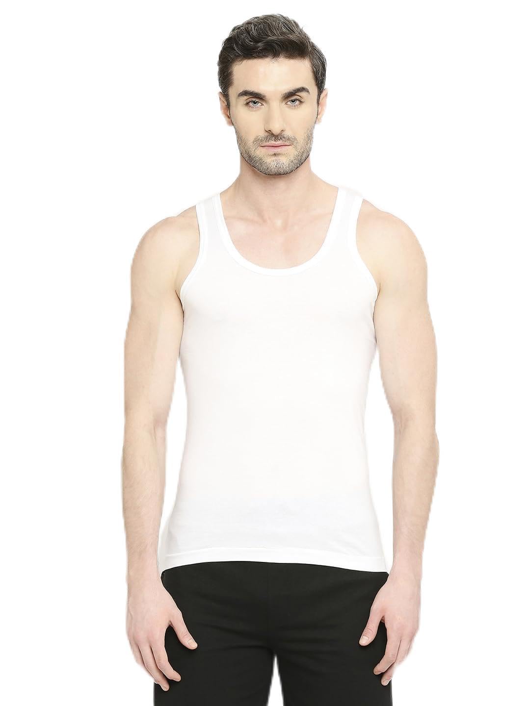 vip Men's Cotton Vest (Bonus Premium-RN-1_White_90)-picture-25