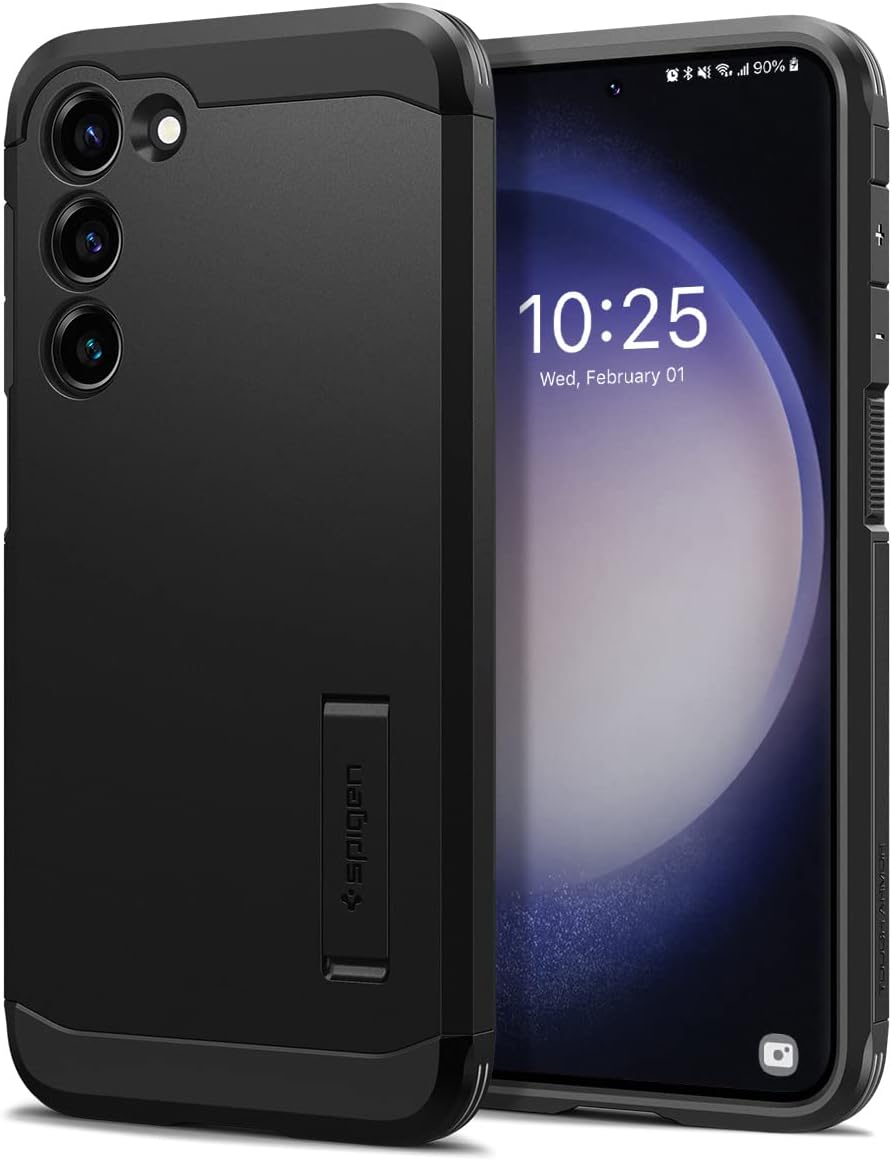Tough Armor Designed for Galaxy S23 Plus Case (2023) [Kickstand] [Military-Grade Protection] - Black