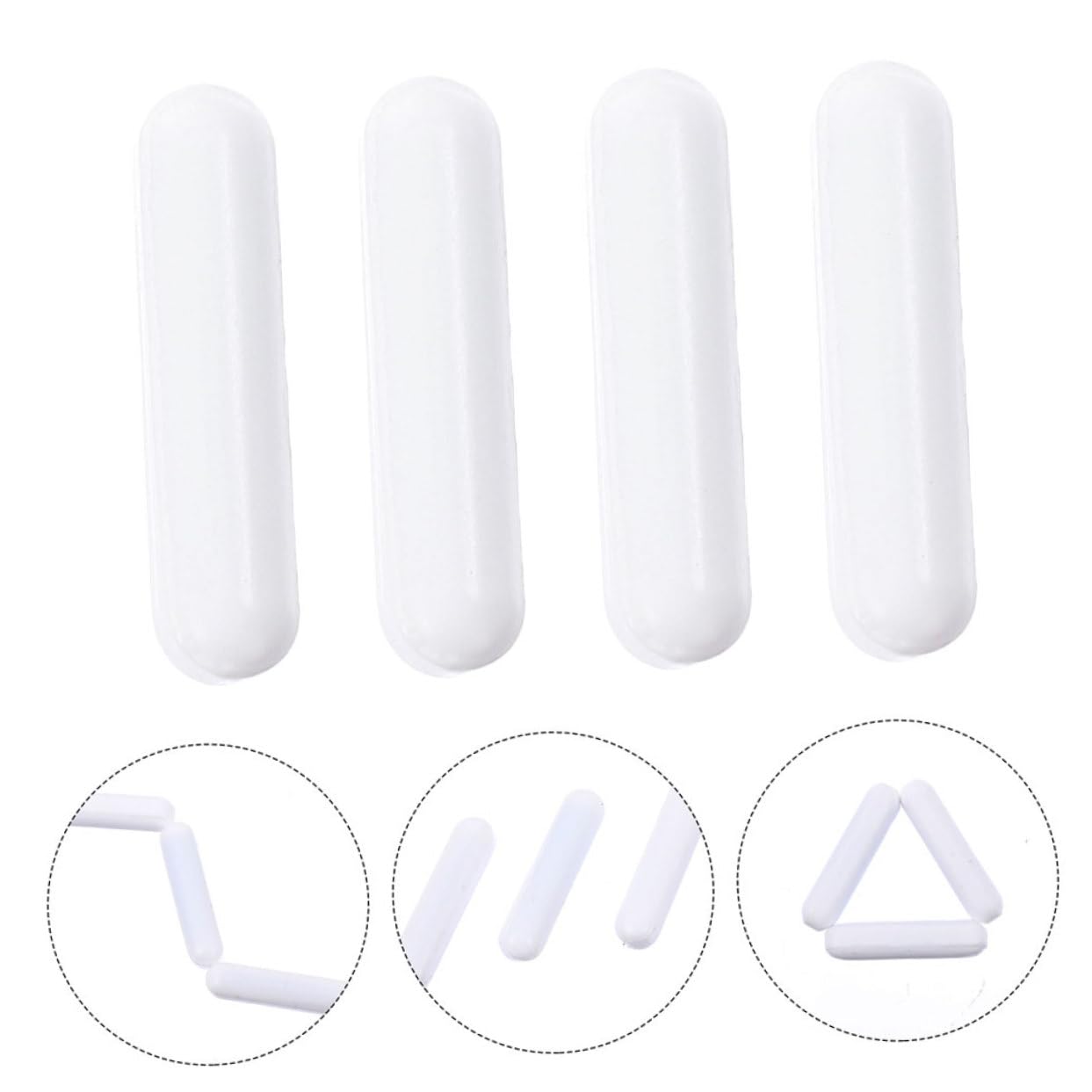 3 Series Rotor Magnético Magnetic Sticks Herramienta De Agitación Magnética Agitador Magnético Imán Barras Para Barra De Agitación Magnética Ptfe 16 Piezas X 3