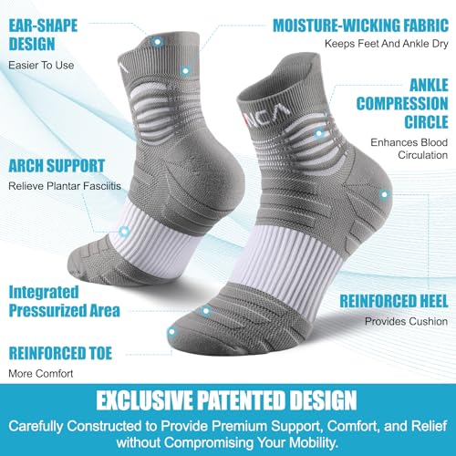 Image of NEENCA Professional Compression Socks for Women Men Circulation, 20-30 mmHg