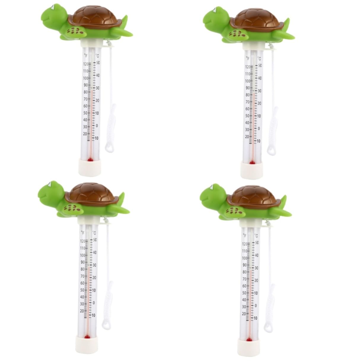 Mipcase 4pièces Thermomètre Flottant Pour Piscine Et Spa Mesure De Température De Eau Et Outil Pratique Pour Étangs Et Aquariums Et Facile à Lire