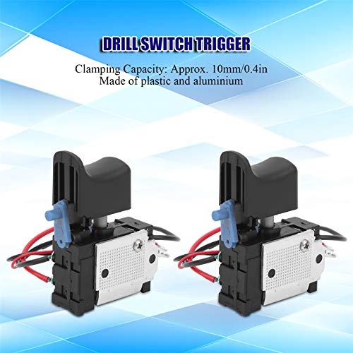 2pcs Power Tool Trigger Switch, Universal Speed Control Button Electric Angle Grinder Accessory for Power Tools Hand Electric Drill