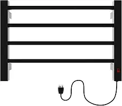 Casuli Toalheiro Termico Circolare Uno 220V Direito - Preto