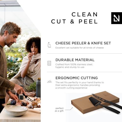 Image of LARS NYSM Cheese Knife & Slicer Set - 2pcs Stainless Steel