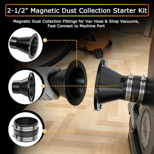 GTACASS 4" to 2.5" Magnetic Dust Collection Kit