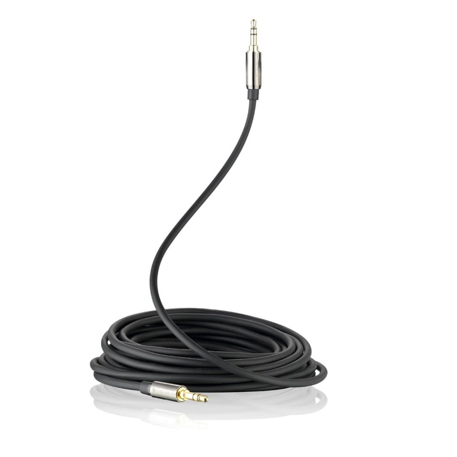 Câble Audio plaqué or 3.5mm mâle à mâle blindé, adapté aux haut-parleurs et casque 1.8m 300cm 5m 10m 15m 20m(20m)