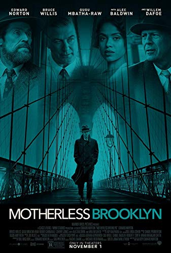 MOTHERLESS BROOKLYN (2019) Original Authentic Movie Poster 27x40 - DS - Edward Norton - Bruce Willis - Alec Baldwin - Willen Dafoe MOTHERLESS BROOKLYN
