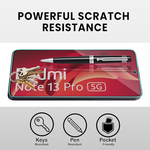 Image of ArmourPro Military Grade Matte Anti-Glare Tempered Glass for Redmi Note 13 Pro Plus, Note 13 Pro and Poco X6 Neo (6.67 Inch) With Installation Kit | Edge to Edge Coverage | Black (Pack of 2)