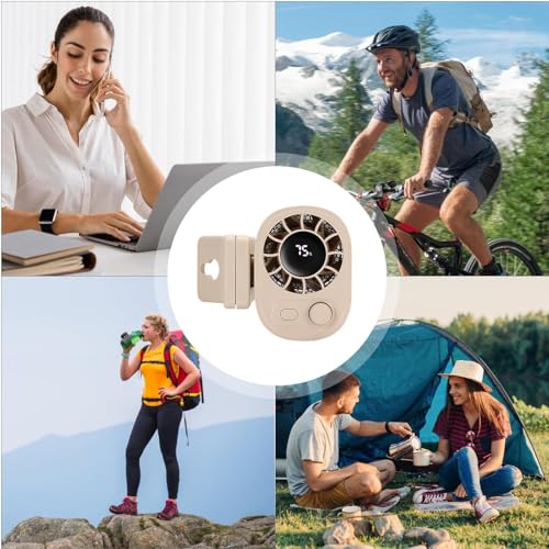 Ventilador de cintura portátil de 1800mAh para combatir el calor al viajar 5