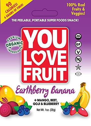 You Love Fruit Organic Fruit Leather, Earth Berry Banana, 1