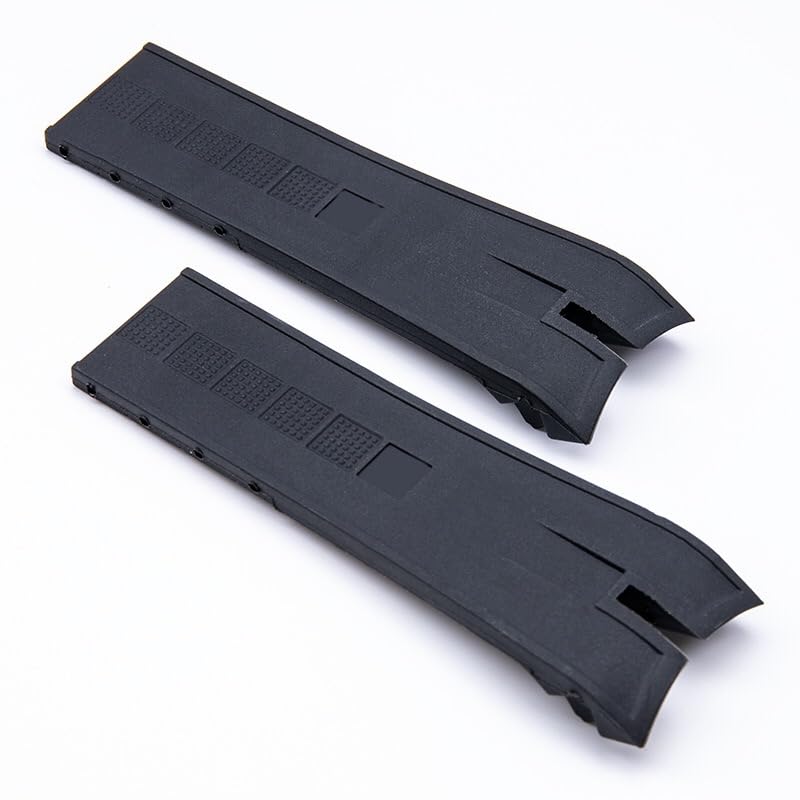 Bracelet de montre de rechange en caoutchouc de silicone pour Rd Dubuis Excalibur EX45 & RDDBEX – 26 mm noir