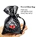 Haxtec Dragon Dice Bag Drawstring Leather DND Dice Pouch Storage Bag for D&D Dungeons and Dragons Gift, Coins and Accessories (Red Eye) Patent Number D893867