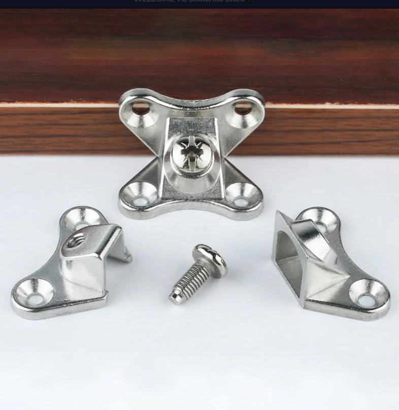 10 PCS Removable Combination Butterfly Corner Code, Detachable Corner Brace, Zinc Alloy L Shape Support Connector Brackets, Right Angle Corner Brace with Screws for Wood, Furniture