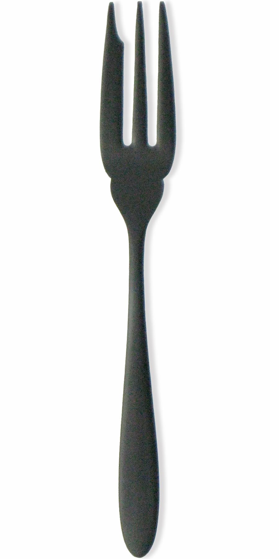 Nagao Tsubame Sanjo Sumyo Cake Fork, 6.1 inches (15.6 cm), 18-0 Stainless Steel, Black Oxide Color, Made in Japan