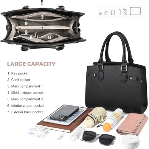 Image of Purses and Handbags for Women Satchel Fashion Ladies Top Handle Shoulder Tote Bags