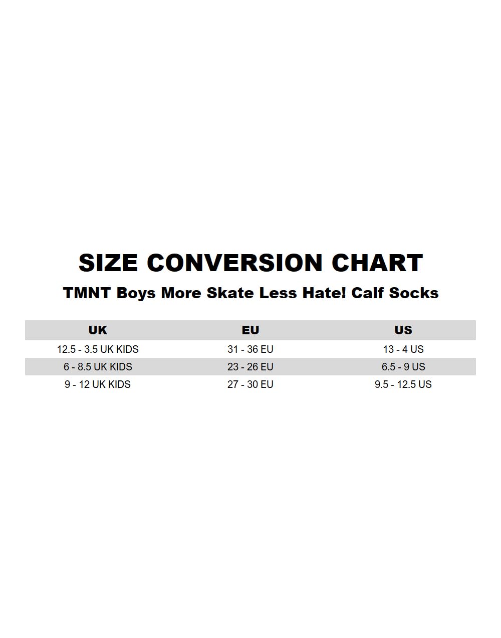 TEENAGE MUTANT NINJA Turtles Paquete de 5 calcetines para niños | Calzado con gráfico TMNT multicolor para niños | Paquete de calcetines cómodos Mutant Mayhem | Regalo de mercancía de serie