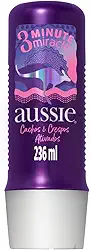 Tratamento Aussie Cachos e Crespos Ativados 3 Minute Miracle Óleo De Coco e De Jojoba 236ml, Aussie