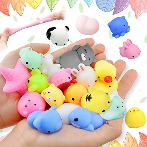 12 Pcs Kawaii Squishies, Mochi Squishy Toys for Kids Party Favors, Animal Squishies