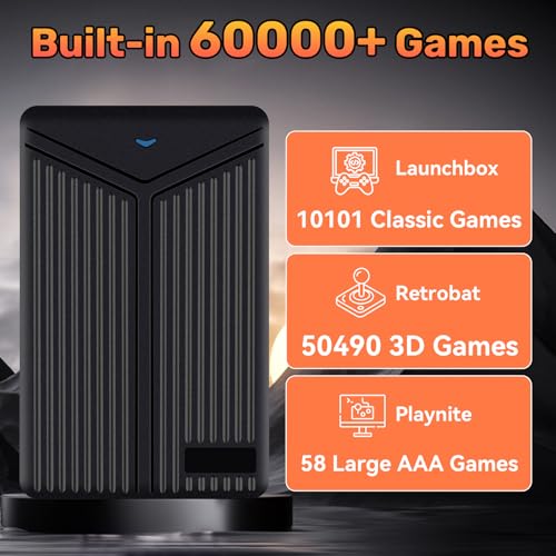 Retrony 5Tb Retro Game Console Hdd, Retro Drive With 60649 Plug And Play Video Games, 80+ Emulator Console For Pc thumb #1