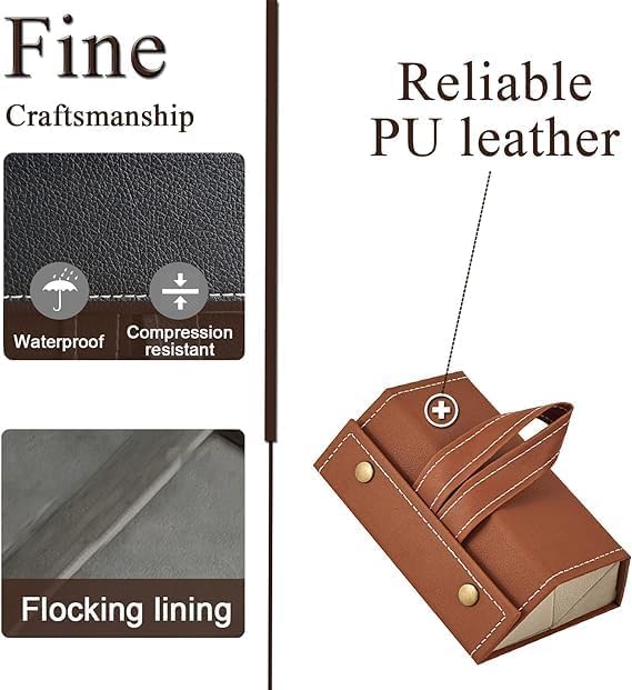 AP & ZP Sunglasses Organizer Box – Portable & Stylish PU Leather Spectacle Case for Men & Women 2