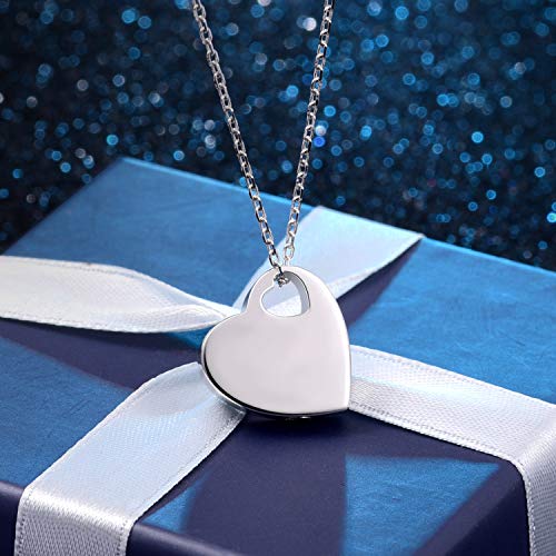 Jinlou Loved Ones Urn Pendant Necklace 925 Sterling Silver Keepsake Memorial Heart Cremation Jewelry for Women2