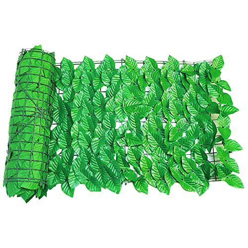 1 pièce de lierre artificiel 50 cm x 300 cm - Décoration de jardin - Décoration de clôture arrière (1) Cover