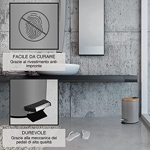 VMbathrooms Pattumiera per Cosmetici 3L in nobile