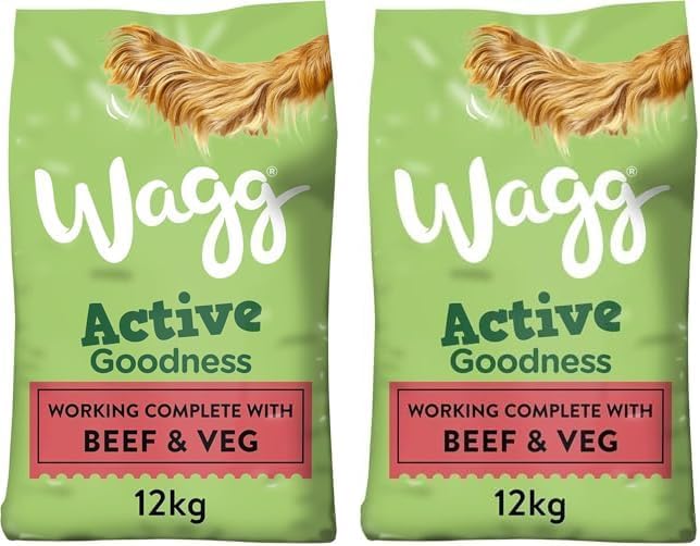 Wagg Active Goodness Complete Dry Adult Dog Food Beef & Veg 12kg - For