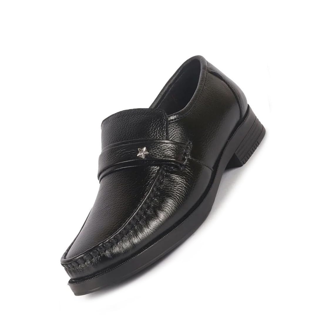 Men Leather Formal Pull-On Shoes-image-7