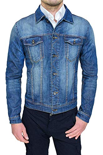 Gilet denim bleu décontracté idéal pour les sorties urbaines masculines