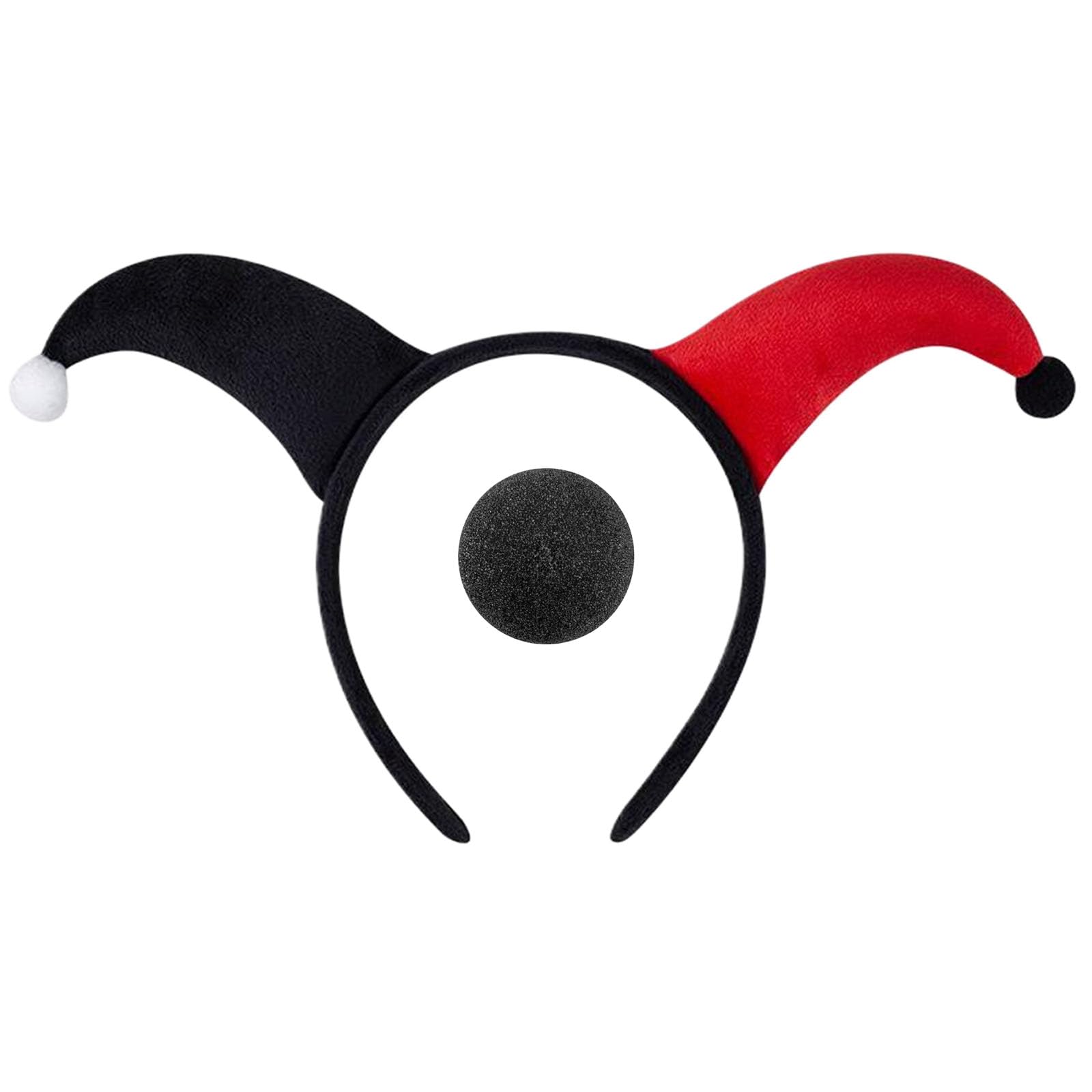 Maxtonser 1 Set Clown Costume Accessories Headbands And Nose Set Cosplay Headpieces Comfortable Wear Headwear For And Adults