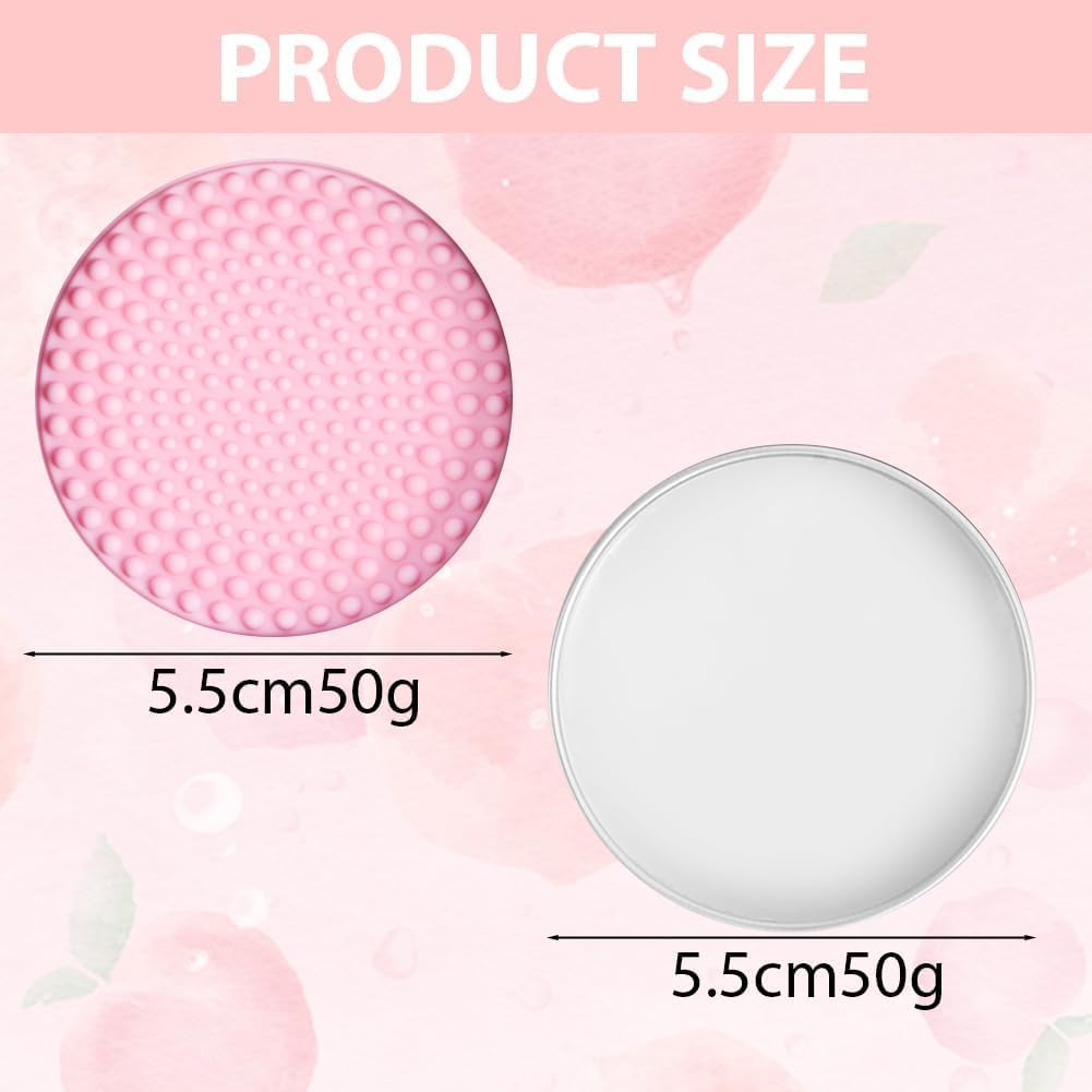 BANSHAN Makeup Brush Cleaner Set, Brush Cleaner Solid Coconut Oil Cleanser, Color Removal Sponge and Brush Cleaning Mat - Image 3