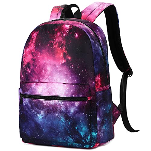 abshoo Cute Lightweight Galaxy Backpacks for Teen Girls Boys Elementary Middle High School Bookbag (C Galaxy)2