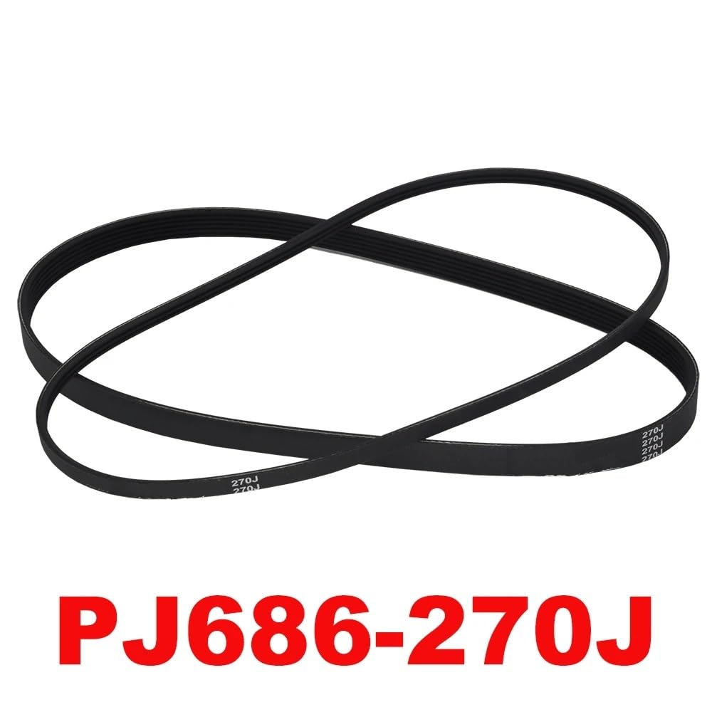Courroie Trapézoïdale Poly-V PJ 5 Nervures - Longueur 686 Mm (Réf. 5PJ686 / 270J) - Pour Transmission Puissante