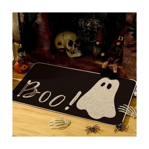   Artoid-Mode-Ghost-Boo-Decorative-Doormat-Seasonal-Fall-Halloween-Holiday-Low-Profile-Floor-Mat-Switch-Mat-for-Indoor-Outdoor-17-x-29-Inch