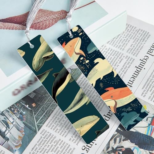 Marque-pages baleine pour accompagner les lectures des enfants le soir - 4